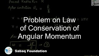 Problem on Law of Conservation of Angular Momentum