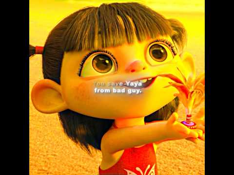 Ne Zha saved the little girl, but he was still regarded as a demon by them. #nezha #movie #sad