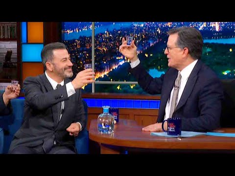 Jimmy Kimmel And Stephen Colbert On Each Other's Shows At Same Time