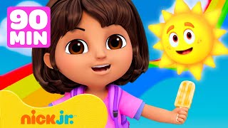 Dora se divertindo no sol por 90 minutos! | Nick Jr. em Português