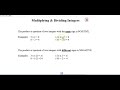 Mastering Integer Multiplication and Division Rules