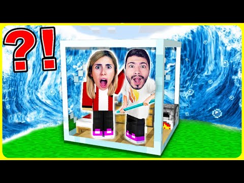 Minecraft FAKİR vs ZENGİN: TSUNAMİYE KARŞI EN GÜVENLİ GÜVENLİK EVİ İNŞA ETME YARIŞMASI