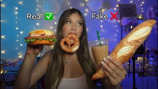 ASMR Fake Food Eating 🍫🥨🍦(Mouth Sounds) 