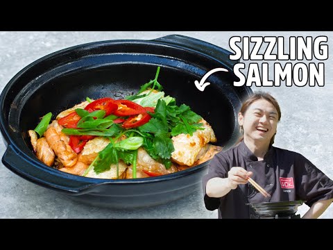 Sizzling Sambal Salmon Belly Claypot | Fragrant & Spicy Comfort Food