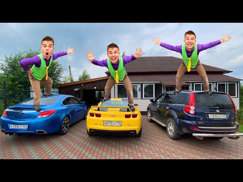 Mr. Joe on Opel CLIMBED into TRUNK & TELEPORTED to Camaro & Audi for Racing 13+