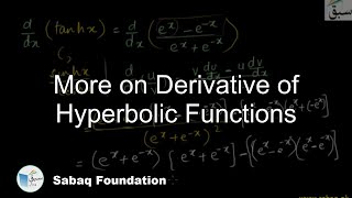 More on Derivative of Hyperbolic Functions