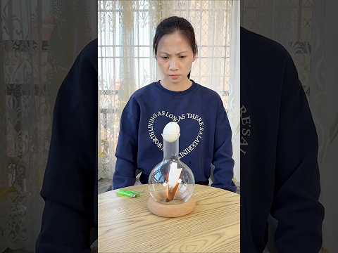 How egg goes inside the bottle #shortsvideo