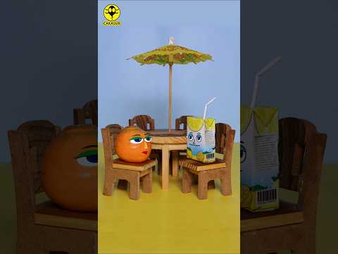 Orange vs lemon juice Cartoon | fruit jokes |Cakasur Funny bangla #cakasur