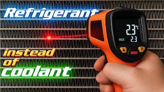 We fill cooling system with AC refrigerant - will it work?