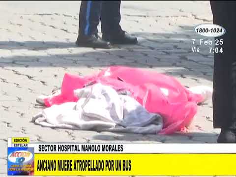 Anciano muere atropellado por un bus en sector Hospital Manolo Morales