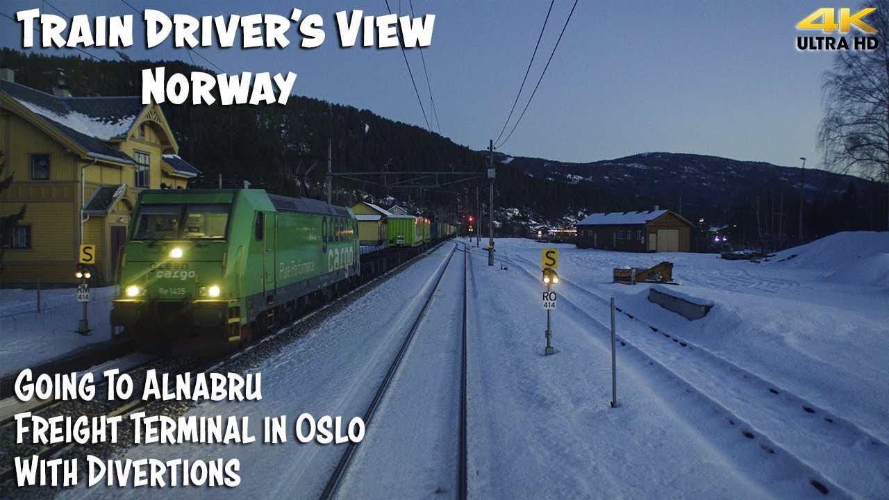 CABVIEW: From l to Alnabru Freight Terminal in Oslo - RailCowGirl