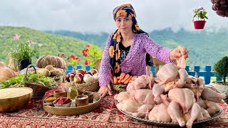 Rainy Village Feast: Tandoor Biryani Chicken with Fragrant Carrot Pilaf