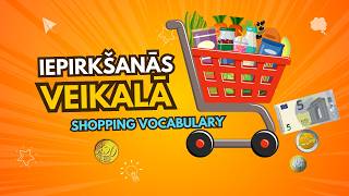 Iepirkšanās veikalā 🛒 / Shopping Vocabulary / Latviešu valoda bērniem / Latvian for Kids