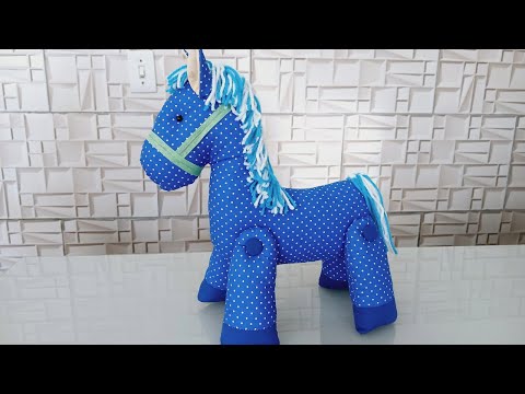 Cavalo de Tecido -  🤩 Fácil e Rápido! - Cavalo de Pelúcia!