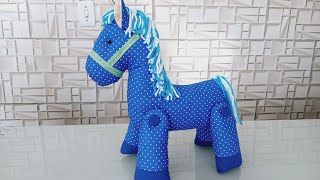 Cavalo de Tecido -  🤩 Fácil e Rápido! - Cavalo de Pelúcia!
