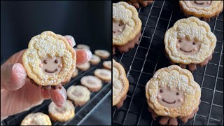 حضرت توزيعات العيد جمعت نكهة الفانيليا والشوكولا بقطعة كوكيز وحدة والطعمة ولا أطيب