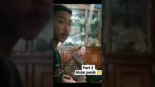 part 2 mulai panik . prank bilang hamilin anak orang ke orang tua 🤣🤣 #komedi #prank #pranks #viral