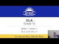 Understanding ELA Video Series Structure