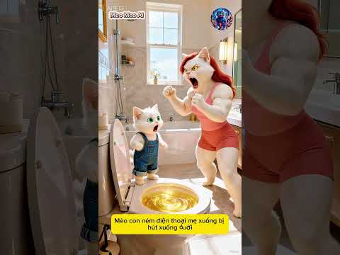 Chiếc bồn cầu thần kỳ #funny #catai #cat