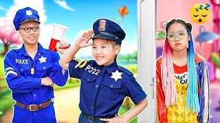 Chị Gái Đừng Thức Khuya Nhé!! Học Viện Cảnh Sát Của Bố Và Daisy|| Bé Kẹo TV