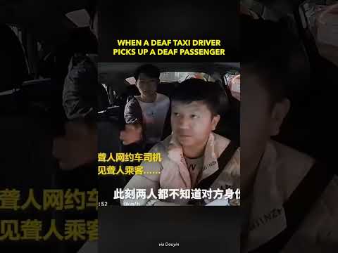 A Rare and Wholesome Moment: Deaf Taxi Driver Picks Up Deaf Passenger