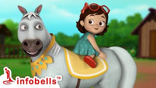 Chal Chal Gurram Chalaki Gurram-Horse Song | Telugu Rhymes for Children | Infobells #telugurhymes