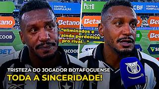 TODA A TRISTEZA DO JOGADOR DO BOTAFOGO APÓS PERDER PARA O FLAMENGO