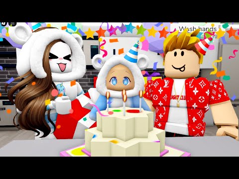 COMPLEANNO DI MIO FIGLIO TIMMY SU BROOKHAVEN ROBLOX!