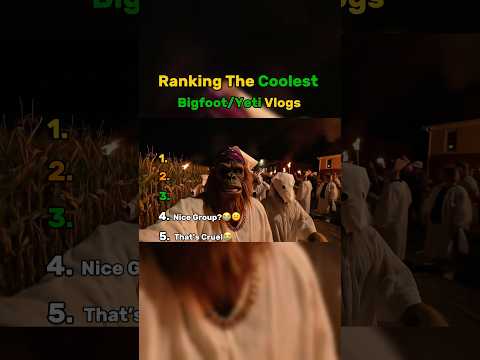 Ranking The Coolest Bigfoot/Yeti Vlogs😂😭 #shorts #bigfootvlog #yetivlog