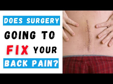 Does surgery alone going to fix your lower back pain