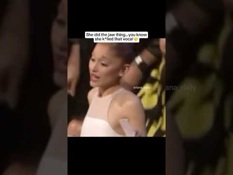arianaโs iconic jaw thing ๐โจ #arianagrande