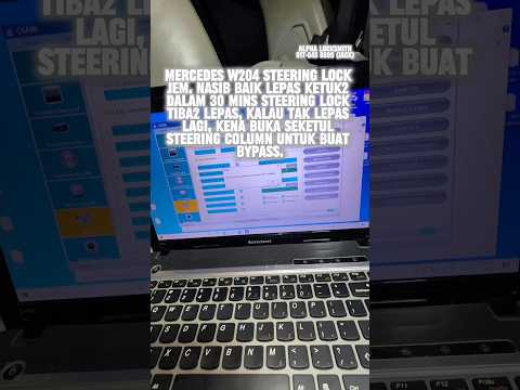 Mercedes W204 steering lock jem bypass