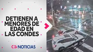 MENORES DE EDAD DETENIDOS: La persecución en Las Condes tras tour delictual - CHV Noticias