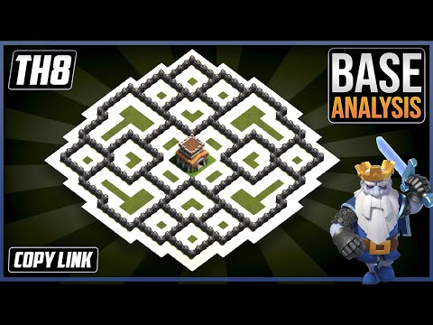 THE ULTIMATE TH8 HYBRID/TROPHY[defense] Base 2024!! Town Hall 8 Hybrid Base Design – Clash of Clans