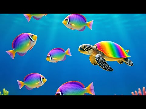 Meditation of beautiful Colorful Sea Creatures