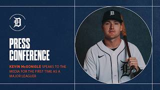 Kevin McGonigle Speaks to the Media for the First Time as a Major Leaguer