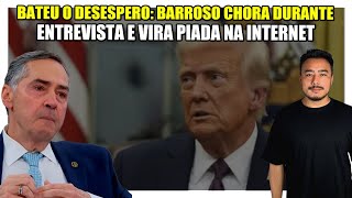 🟥 Bateu o desespero: Barroso chora durante entrevista e vira piada na internet!