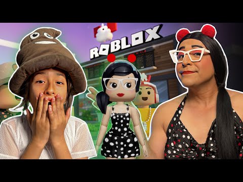 Mi mamá ahora juego ROBLOX 😱 Lograra ser PRO a jugar en un día? 🤔