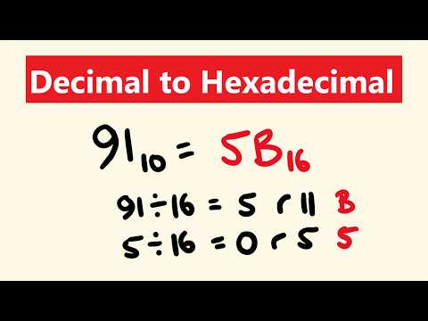 How to Convert Decimals to Hexadecimal