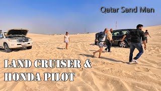 Toyota Land Cruiser & Honda Pilot recovered at Sealine Beach