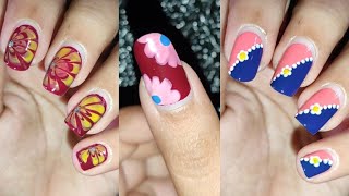 3 Beautiful nail art design💅💅 Easy DIY nail art just using household items❤❤❤