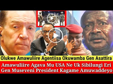 Amawuliire Sibilungi Agaffa Ku Gen Museveni Mu America Ne UK Bitiisa Birimu Okutta Abantu.