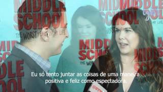 Lauren Graham fala sobre o novo filme para Arthur Kade. (Legendado)