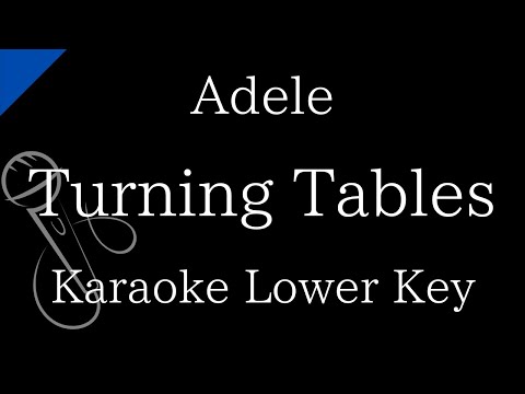 【Karaoke Instrumental】Turning Tables / Adele【Lower Key】