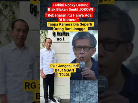 Sentilan Pedas Rocky Gerung Buat Jokowi Bikin Merinding