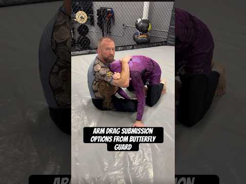 Arm Drag Submission Options from Butterfly Guard