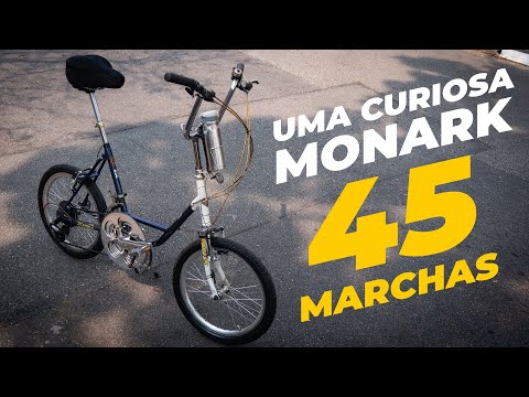 Monark com 45 marchas. Pedaleria