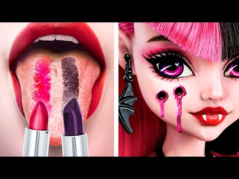 De Nerd a Bella Draculaura en Monster High / ¡Cómo Convertirse en Vampiro!