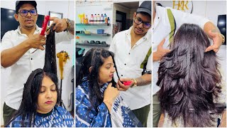 How to long layer haircut simple and easy way / hairstylist Rohit Academy