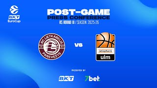 Post-Game Press Conference RS III: Lietkabelis Panevėžys – Ratiopharm Ulm